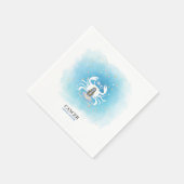 Serviettes en papier Astrologie à l'aquarelle - Ca (Coin)