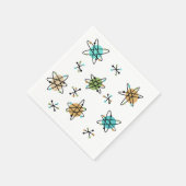 Serviettes en papier atomique du milieu du siècle (Coin)