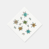 Serviettes en papier atomique du milieu du siècle (Coin)