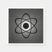 Serviettes en papier atomique épais, gris (Devant)