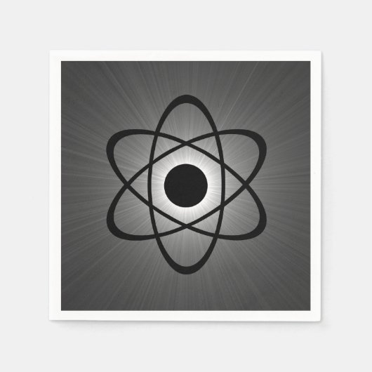 Serviettes en papier atomique épais, gris (Devant)