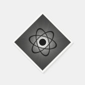 Serviettes en papier atomique épais, gris (Coin)
