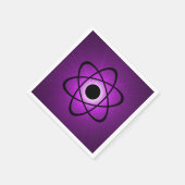 Serviettes en papier atomique épais, violet (Coin)