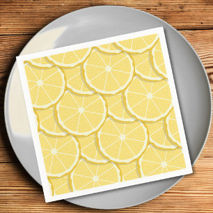 Serviettes en papier au citron Été italien