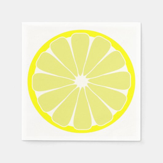 Serviettes en papier au citron pour fête (Devant)