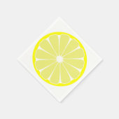 Serviettes en papier au citron pour fête (Coin)