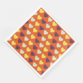Serviettes en papier Autumn Hearts (Coin)