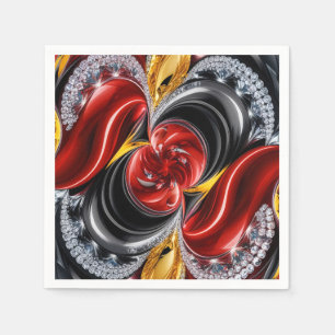 Serviettes en papier aux couleurs allemandes Desig