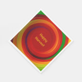 Serviettes En Papier Aux Couleurs Circulaires De R (Coin)