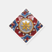 Serviettes en papier aux couleurs colombiennes (Coin)