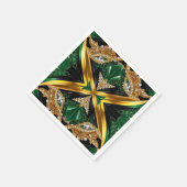 Serviettes en papier aux couleurs jamaïcaines (Coin)