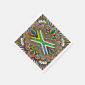 Serviettes en papier aux couleurs sud-africaines (Coin)