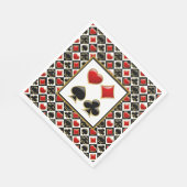 Serviettes en papier aux enseignes de cartes (Coin)