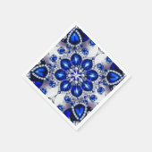 Serviettes en papier avec Bule White Colour Design (Coin)