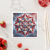 Serviettes en papier avec des couleurs norvégienne (En situation)