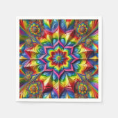 Serviettes en papier avec design couleur LGBTQ (Devant)