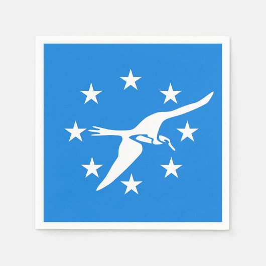 Serviettes en papier avec drapeau de Corpus Christ (Devant)