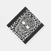 Serviettes en papier avec image crâne (Coin)