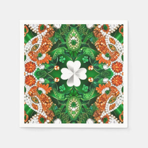Serviettes en papier avec Irlande Couleurs Design