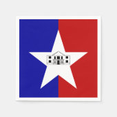 Serviettes en papier avec le drapeau de San Antoni (Devant)