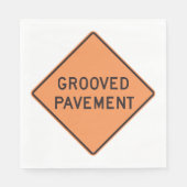 Serviettes en papier avec panneau de signalisation (Devant)