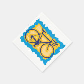 Serviettes en papier avec symbole de vélo (Coin)
