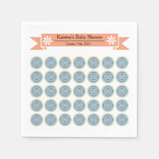 Serviettes en papier Azura Crest pour Baby Shower