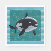Serviettes en papier Baby Orca (Devant)