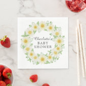 Serviettes en papier Baby shower frais (En situation)