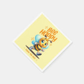 Serviettes en papier Bee Happy Cute Bee Party (Coin)