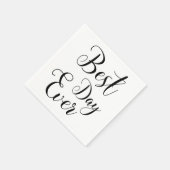 Serviettes en papier "Best Day Ever" (Coin)
