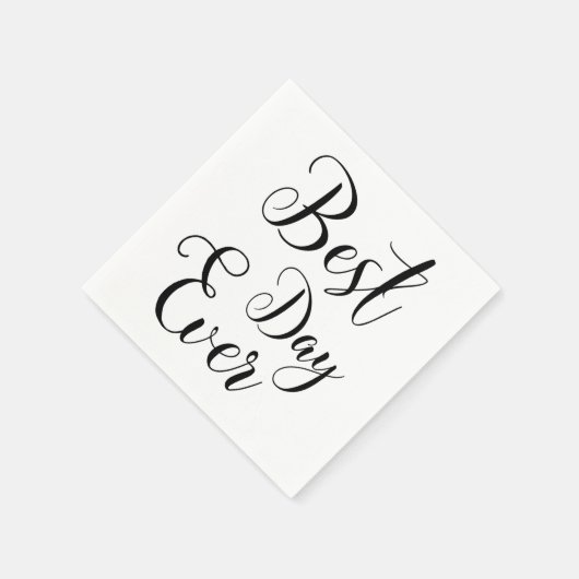 Serviettes en papier "Best Day Ever" (Coin)