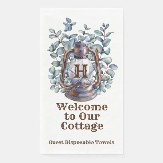 Serviettes en papier bienvenue dans notre chalet (Devant)