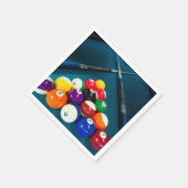Serviettes en papier billard (Coin)