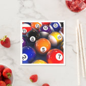 Serviettes en papier billard (En situation)