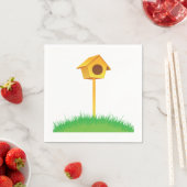 Serviettes en papier Bird House (En situation)