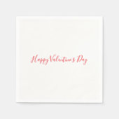 Serviettes en papier blanches Joyeuse Saint-Valent (Devant)