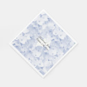 Serviettes en papier bleu clair pour mariage Hydra (Coin)