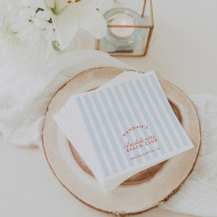 Serviettes en papier bleues pour enterrement de vi