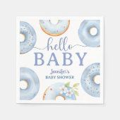 Serviettes en papier Bonjour Bébé Shower de Donuts (Devant)