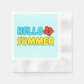 Serviettes en papier Bonjour l'été