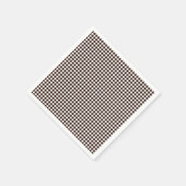 Serviettes en papier Brown En vichy foncé (Coin)