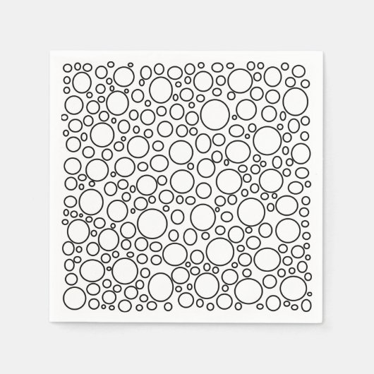 Serviettes en papier bulles (Devant)