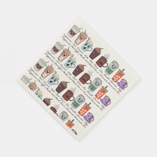 Serviettes en papier café (Coin)