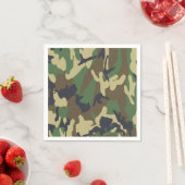 Serviettes en papier Camo (En situation)
