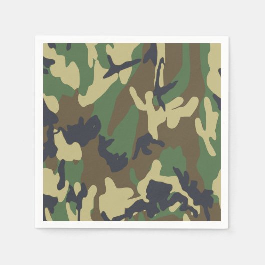 Serviettes en papier Camo (Devant)