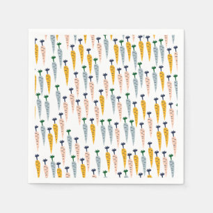 Serviettes en papier carottes