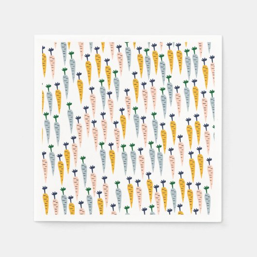 Serviettes en papier carottes (Devant)