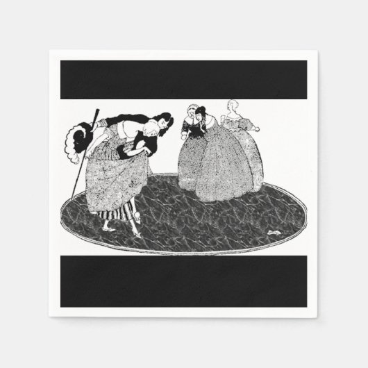 Serviettes en papier Cendrillon vintage Prince Cha (Devant)