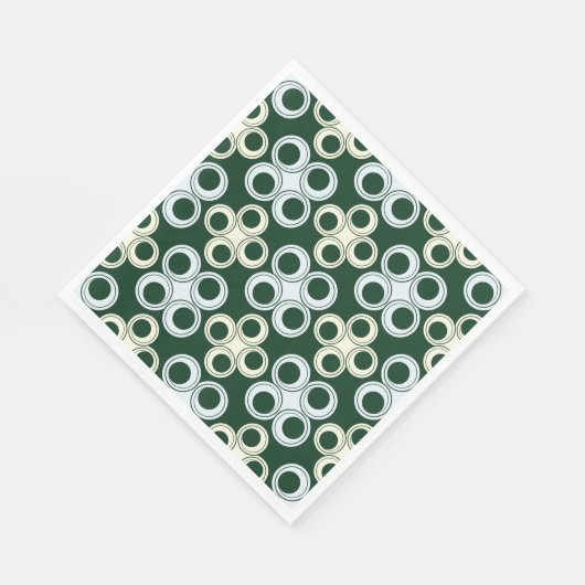 Serviettes en papier Cercles sans transparence (Coin)